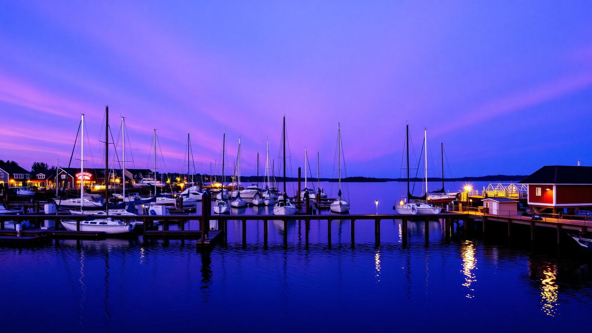 Twilight at the Harbor